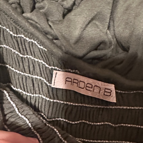 Arden B One-Shoulder Ruffle Dress in Olive - Picture 2 of 9